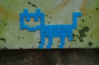 Kočka #257 - modrá