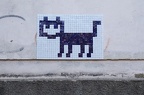 Kočka #70 - modrá na bílém pozadí